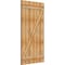 Ekena Millwork Joined Board-n-Batten Shutters w/Z-Bar, Rough Sawn Western Red Cedar, 32 1/4W x 60H, PR RBJ06Z32X060RWR - alternate 3